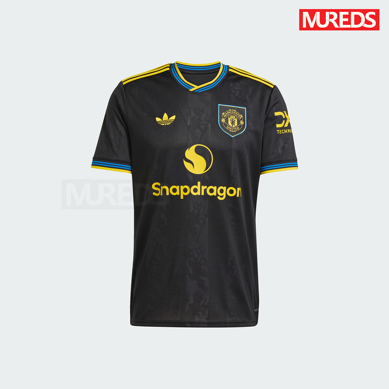 Manchester United Official Authentic Adidas 25-26 Season Second Away Men's Fan Version Short-Sleeved Jersey Kd4225