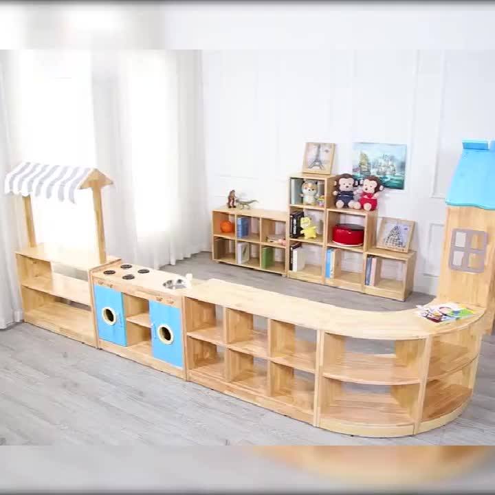 Child Plastic Classroom Center Set Used Kid Wood School Montessori