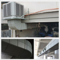Imelo 3KW 4KW industrial air cooler single cooling water air conditioning environmental protection water cooling air conditioning high power pipe fan