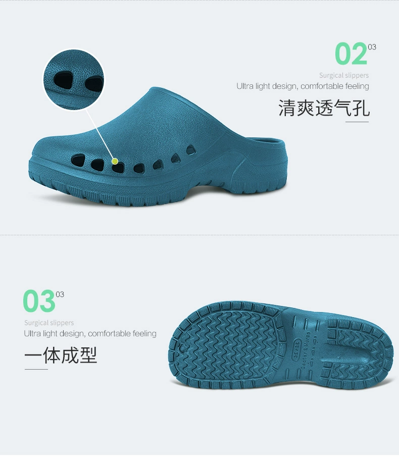 Operating room slippers for women, breathable non-slip toe-cap slippers, nurse shoes, experimental hole-in-the-wall shoes, men's doctor surgical shoes, free shipping