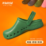 Naersi phẫu thuật giày phòng phẫu thuật bảo vệ dép bác sĩ làm việc giày ngón chân-mũi dép dành cho nam và nữ chống trơn trượt mùa thu dép quai ngang bèo nhún