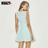 Krazy Свежий элегантный корсет, платье с рукавами без рукавов, платье без рукавов, юбка, плиссированная юбка