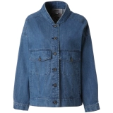 Krazy Модная джинсовая куртка для отдыха, с вышивкой, оверсайз