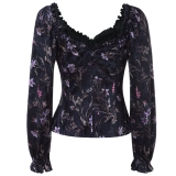 Krazy Демисезонный ретро бархатный базовый приятный телу лонгслив, рубашка, 2018