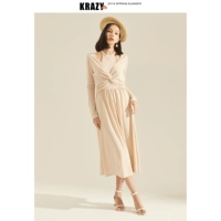 Krazy Летнее сексуальное трикотажное платье, юбка, 2019