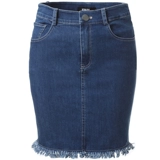 Krazy Приталенная джинсовая юбка в стиле хип-хоп, высокая талия