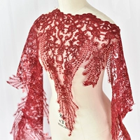 Винные красный+блестки, один ярд, 91 см