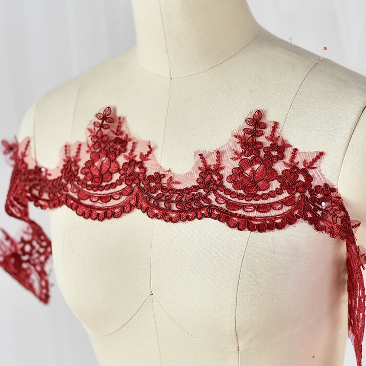 Ben White Car Bone Lace Lace Lace Accessories Wedding Dress Head Accessories Handmade DIY Materials Cloth Art Lace Applie Bouquet