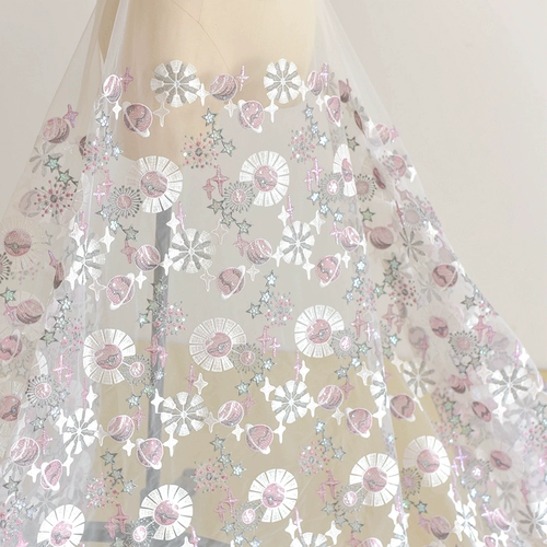 Блестки для ногтей, кружевная ткань, свадебное платье, вечернее платье, юбка, в цветочек, с вышивкой