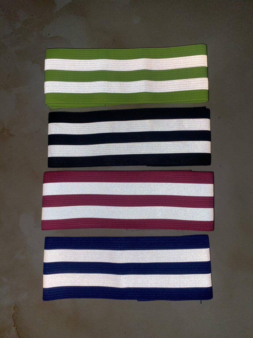 Night running reflective bracelet warning strip printing Velcro wrist 3M highlight men and women outdoor riding safety belt