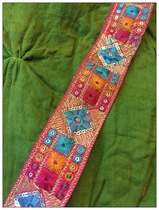 India imported heavy industry embroidery color old craft lace exquisite decoration piping DIY wide 4CM