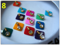 India imported exquisite design rhinestone high quality eyebrow stickers BINDI bridal stage makeup belly dance Bollywood