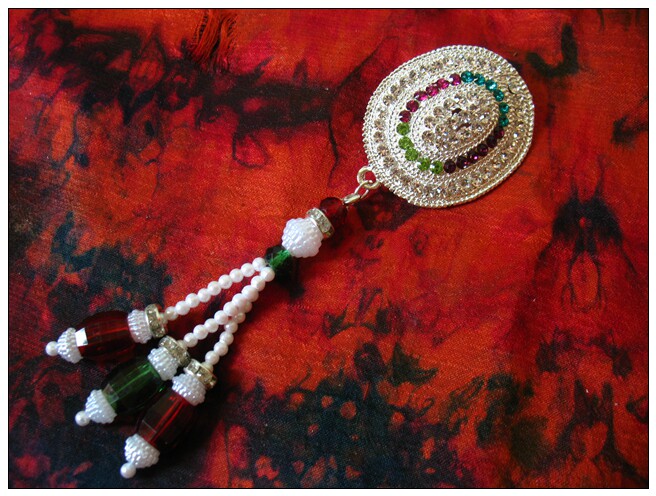 India imports shiny water drill coveted exotic brooch plethora belly leather dance accessories