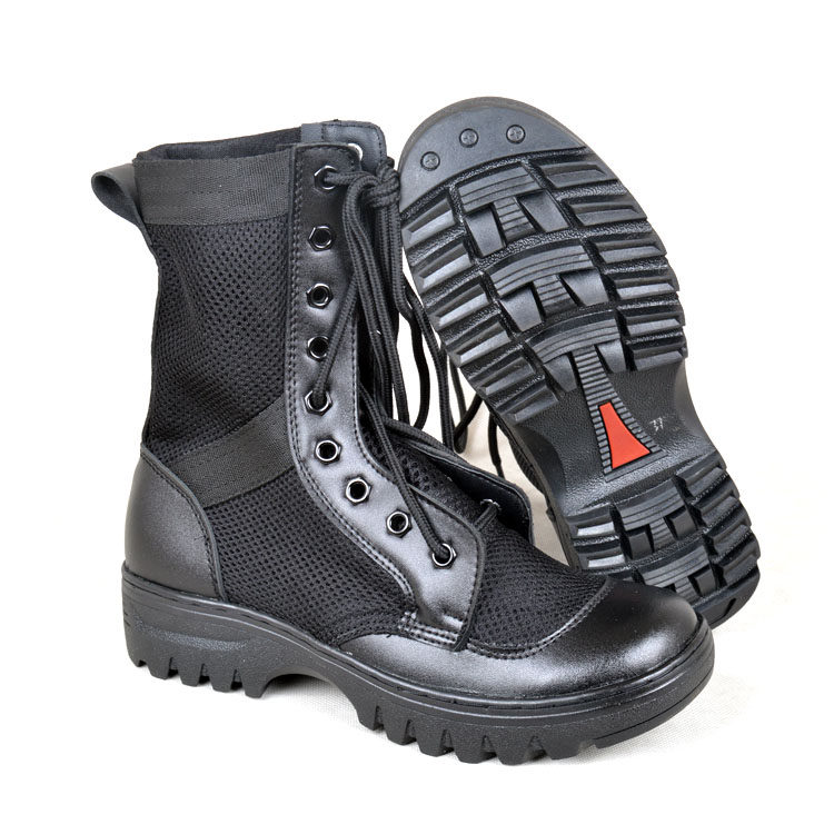 Boots militaires en cuir - amortissement - Ref 1397347 Image 6