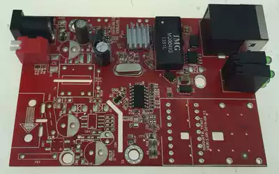 Red HTK-T801-I Industrial Grade 10 100M 100m Fiber Optic Transceiver Circuit Board Board Motherboard