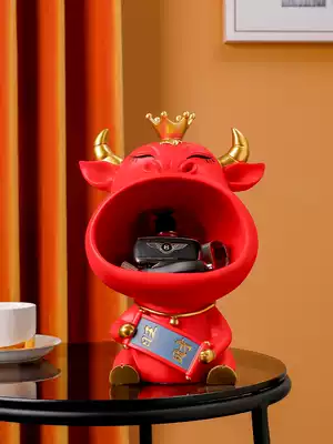 Bullwind ornaments cow mascot living room decoration creative decoration home accessories porch key storage