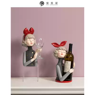 Nordic light luxury creative ornaments Home accessories Living room TV cabinet Wine cabinet decoration entrance key storage decoration