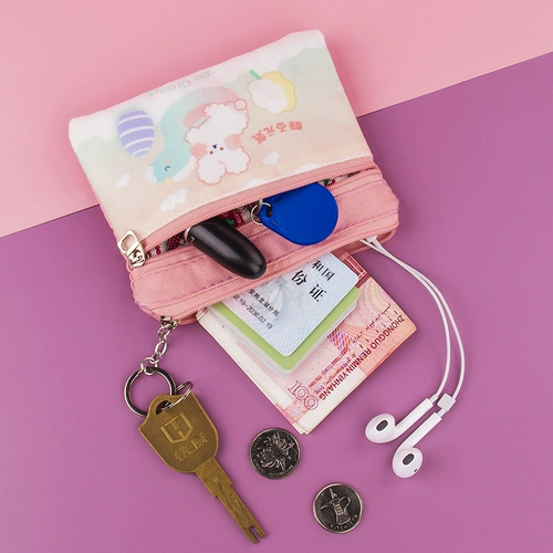 Кошелек, сумка через плечо, маленькая брендовая ткань, милая система хранения для ключей, монеты, бумажник, японские и корейские