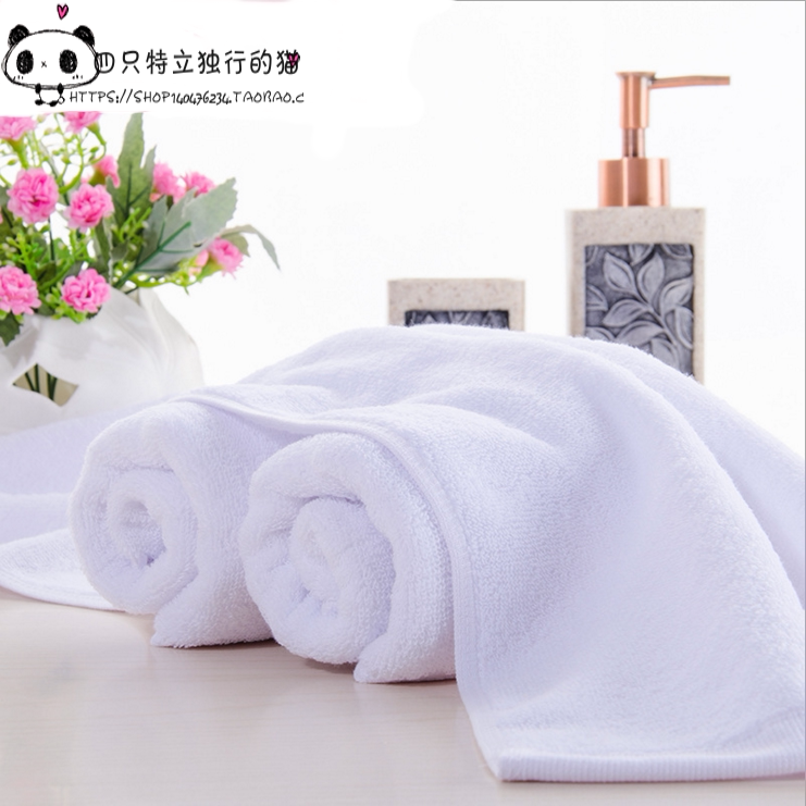 Xingning Hongda Brand White Pure Cotton Multi-Color Face Towel for Wiping Hands and Mouth, Catering, Hotel Cleaning, Thickened Large Towel, Yarn Xingning Hongda Brand White Pure Cotton Multi-Color Face Towel for Wiping Hands and Mouth, Catering, Hotel Cleaning, Thickened Large Towel, Yarn