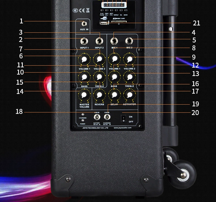 Loa guitar JOYO Zhuo Le ngoài trời cầm tay chơi loa có thể sạc lại loa bluetooth - Loa loa