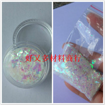 Japanese erikonail with manicure sequins candy paper shell broken colorful White colorful pieces