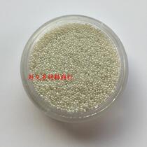 Small beads non-porous 0 4mm-0 6mm glass beads nail material Pearl White tiny beads non-porous loose beads White