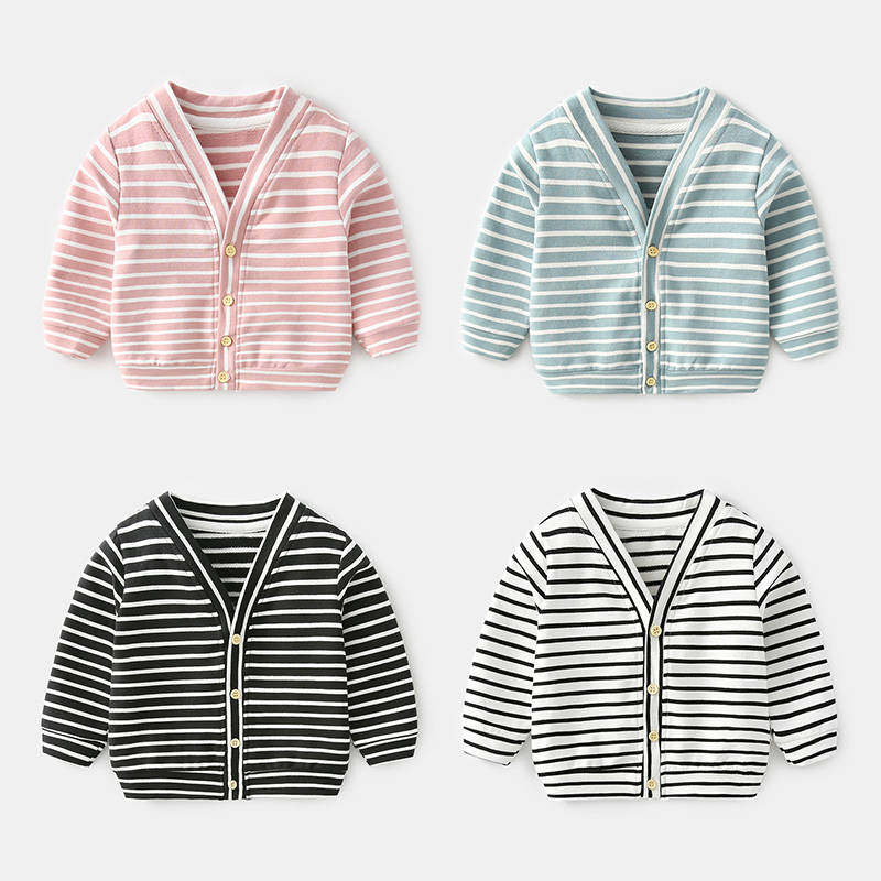 Infant jackets 1-3 years old boys and girls cardigan sweaters cotton Western style spring and autumn clothes 2 infants and toddlers tops children