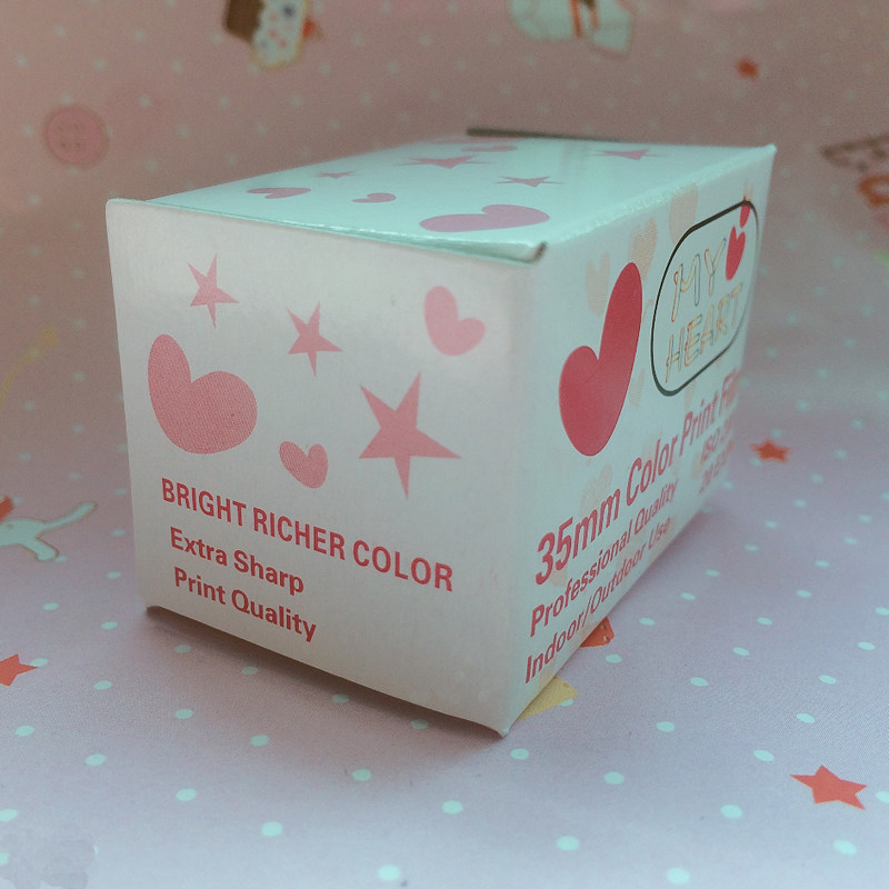 FILM CAMERA FOOL RETRO CAMERA SWEETHEART GEL ROLL COLOR 200 DEGREES 135 NEGATIVE PIECES 8 SHEETS 35mm GLUE ROLL FORWARD-TAOBAO