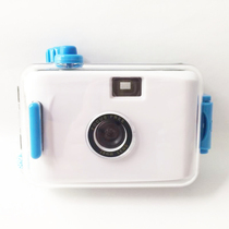 White and blue ins fool camera film retro film net red gift entry student camera portable small camera