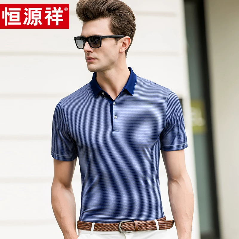 恒源祥 Silk short sleeve T-shirt