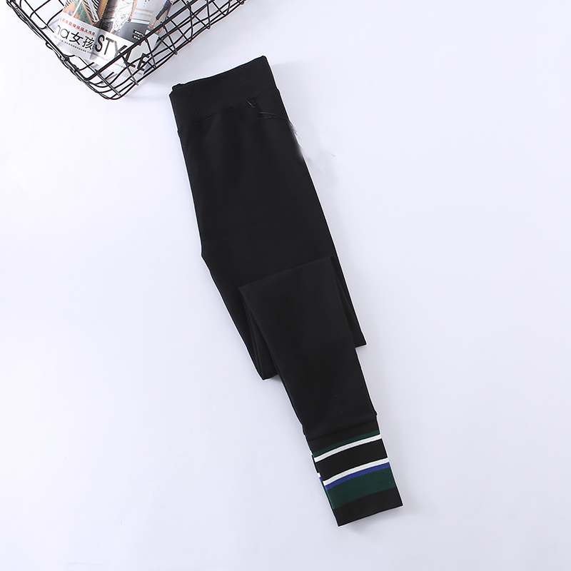 Mùa thu và mùa đông quần legging thể thao cao eo phụ nữ mặc cộng với sợi nhung khâu quần bó sát quần cotton dày chân legging mỏng mùa hè