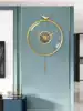 Modern light luxury bird shell wall clock Household fashion silent atmosphere clock Living room creative wall decoration clock