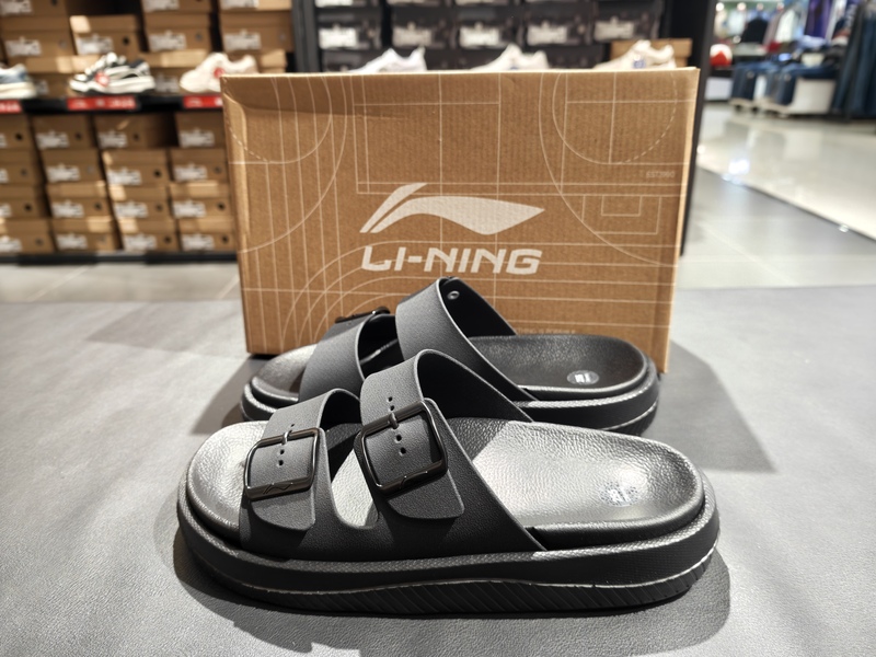 Li Ning Men's Slippers 2026 Summer New Style Comfortable Non-Slip Authentic Slippers