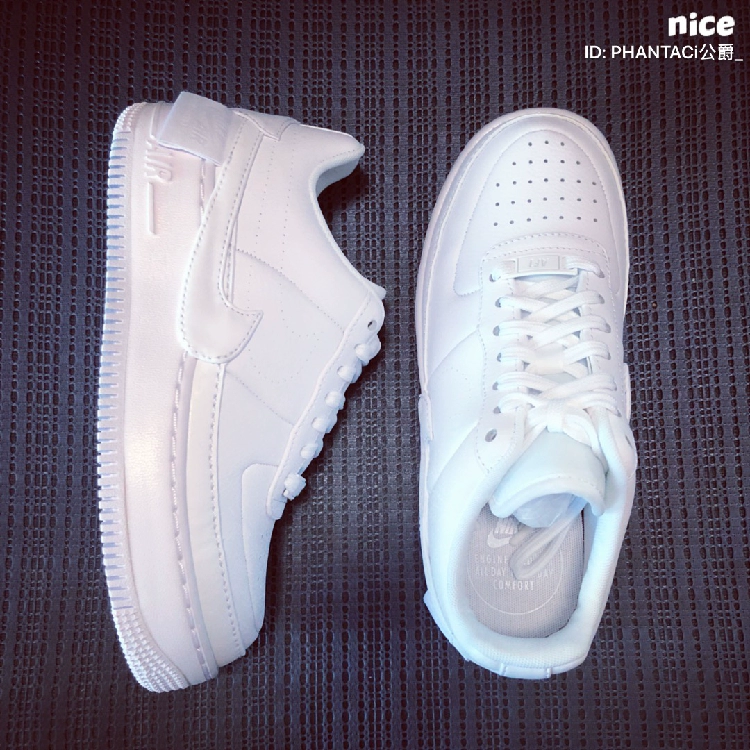 Nike Air Force 1 AF1 AF1 thay đổi màu đỏ trắng 歪 móc giày số 1 Air Force AO1220-106 - Dép / giày thường giày thể thao nữ chính hãng