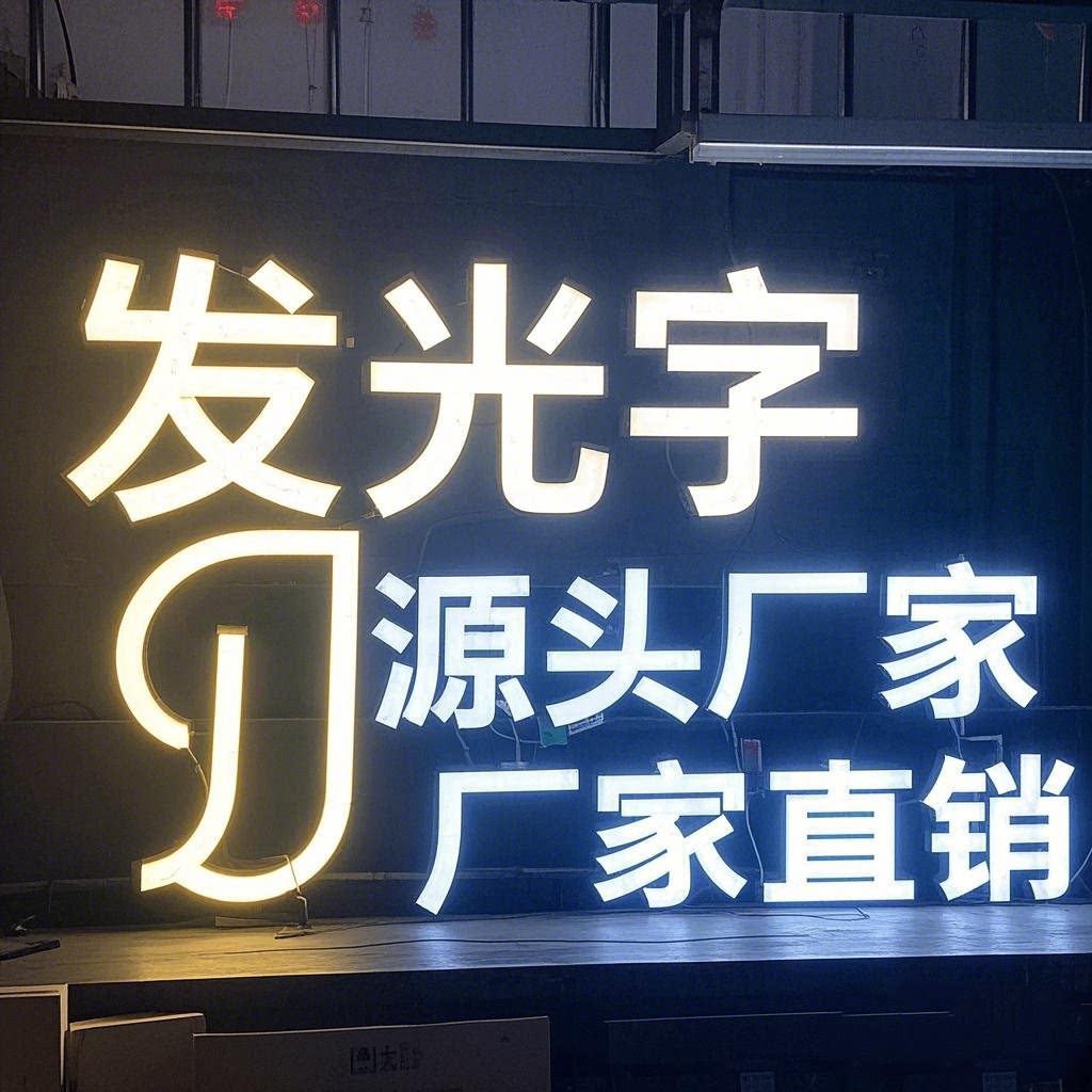 广梅广告标识发光字工厂