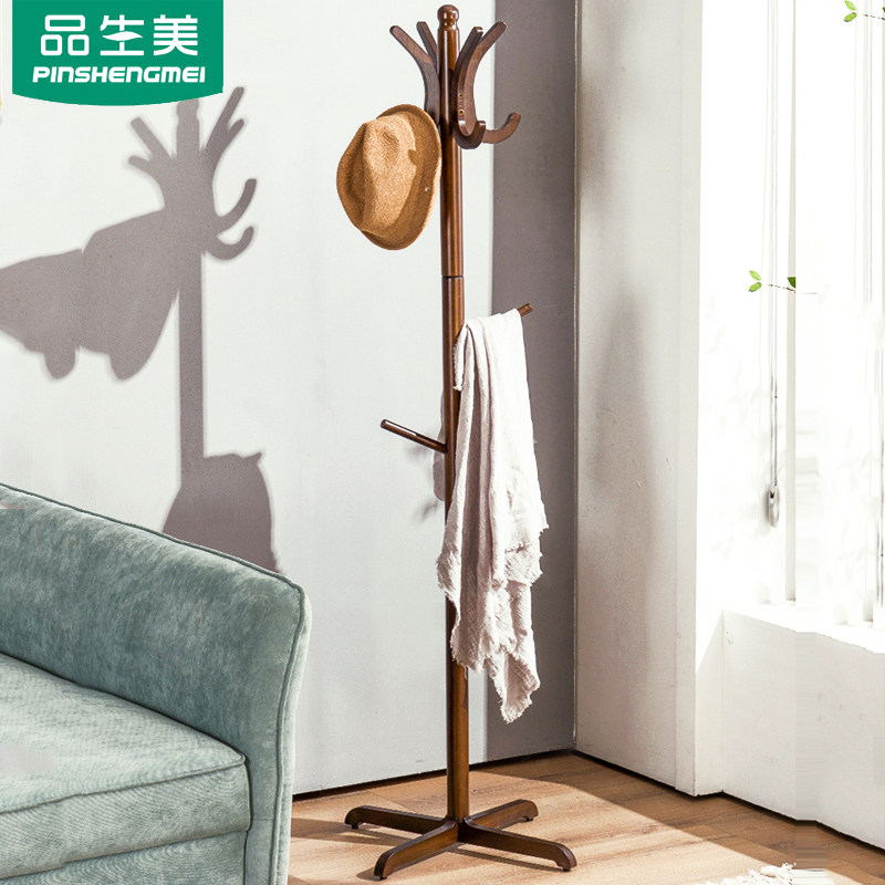 Chinese clothes hat rack floor light extravagant idea solid wood hanging clothes hanger bedroom minimalist modern clothes rack floor bamboo products