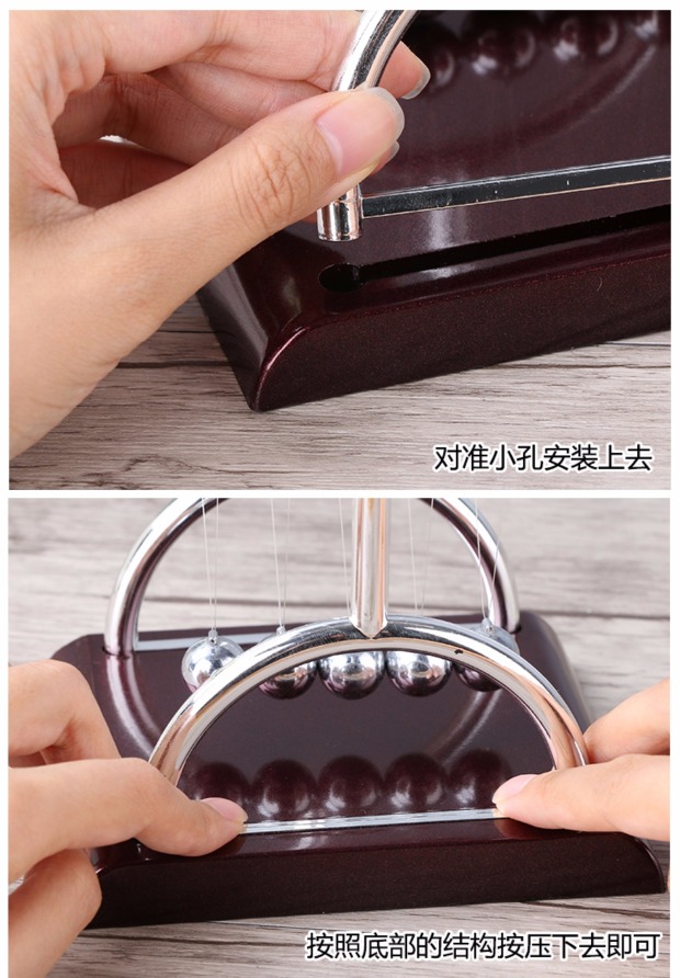 Newton bóng xoay sáng tạo đánh bóng mãi mãi chạm vào văn phòng máy tính để bàn trang trí trang trí thủ công nhà quà tặng phòng khách đồ dcor