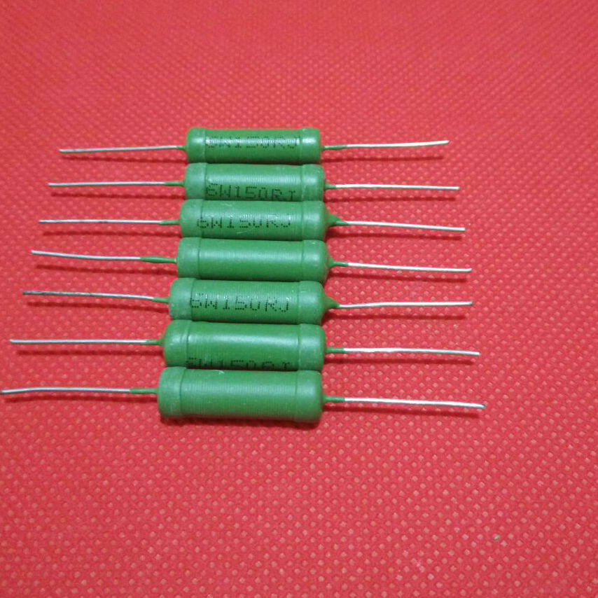 RX21 5W 220R J wire-wound resistor 5W 6W green paint 220 Euro 5% plug-in wire-wound resistor