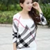 Net đỏ phiên bản Hàn Quốc của chiếc khăn choàng mới cho sinh viên mùa xuân và mùa thu mùa hè đan áo len nữ in hình ngắn bên ngoài áo dài điều hòa không khí