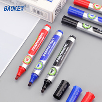 Baoke can add ink marker pen oily pen big head pen waterproof flat head square head oblique head poster pen thick head mark pen