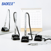 4 Bake 870 pens with pen holder neutral water pen bank stickup fixing with rope front desk special pen
