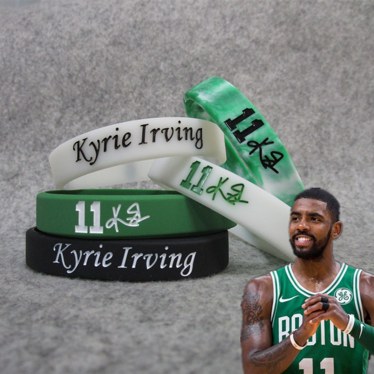Green Army Celtics No. 11 star Irving sports bracelet luminous bracelet wristband Kobe James