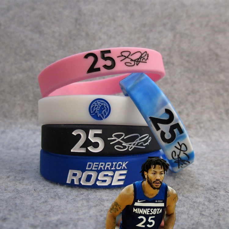 Wolf Wolf Feng City 25 Rose Rose signed night sports bracelet silicone wristband bracelet bracelet with fan supplies