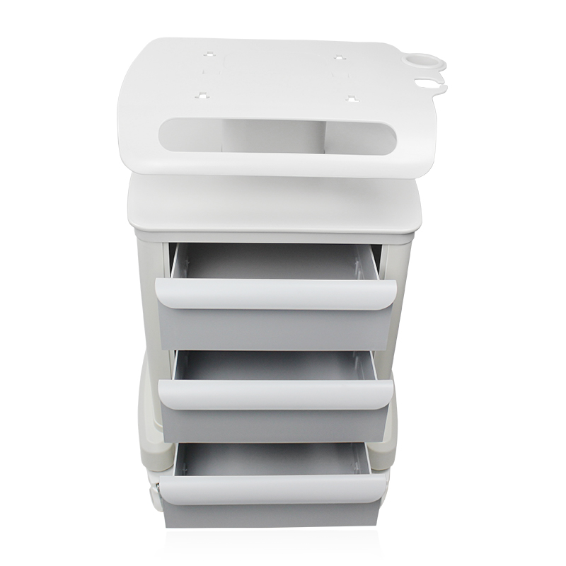 Beauty instrument ultrasonic knife trolley desktop beauty instrument trolley small bubble rack base three-layer drawer