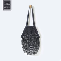 Шоппер, черная сетчатая сумка