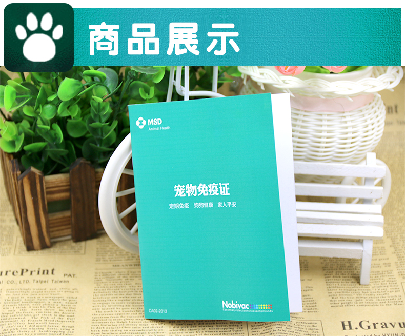 Vắc-xin mèo mèo phổ biến cuốn sách tiêm chủng thú cưng này Giấy chứng nhận vắc-xin cho mèo Jinmao Teddy - Cat / Dog Medical Supplies máy siêu âm thú y giá rẻ