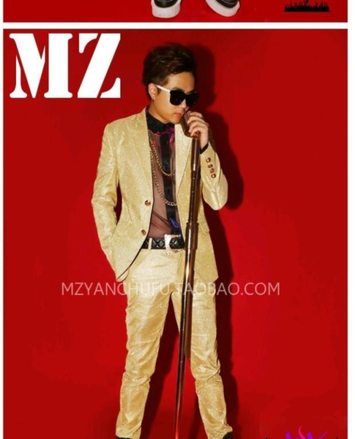Người điều hành ăn mặc hộp đêm nam ca sĩ trang phục Slim suit bar nam DJ sequin phù hợp với thủy triều A286 áo khoác blazer nam