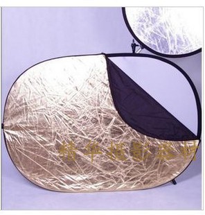 Five-in-one oval reflector panel 60x90cm Five-color reflector panel 60 * 90 reflector panel with portable bag