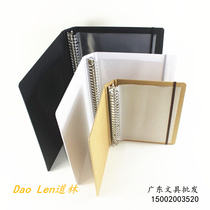 Dolin blank Kraft paper A4B5A5 porous folder binder notebook folder loose-leaf storage clip