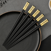 American Conning Alloy Chopsticks Household High Temperature Resistant Anti-Slip 2021 New Upmarket Adults One-Chopsticks Divided Meals Chopsticks